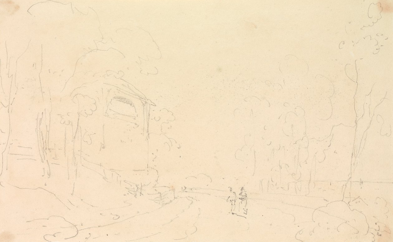 Esboço da Casa de Verão do Sr. Ward, Isle of Wight de Capt. Thomas Hastings