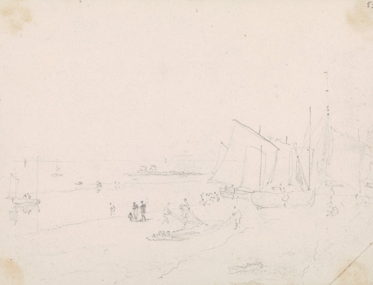 Esboço de uma Cena de Praia, Hastings de Capt. Thomas Hastings