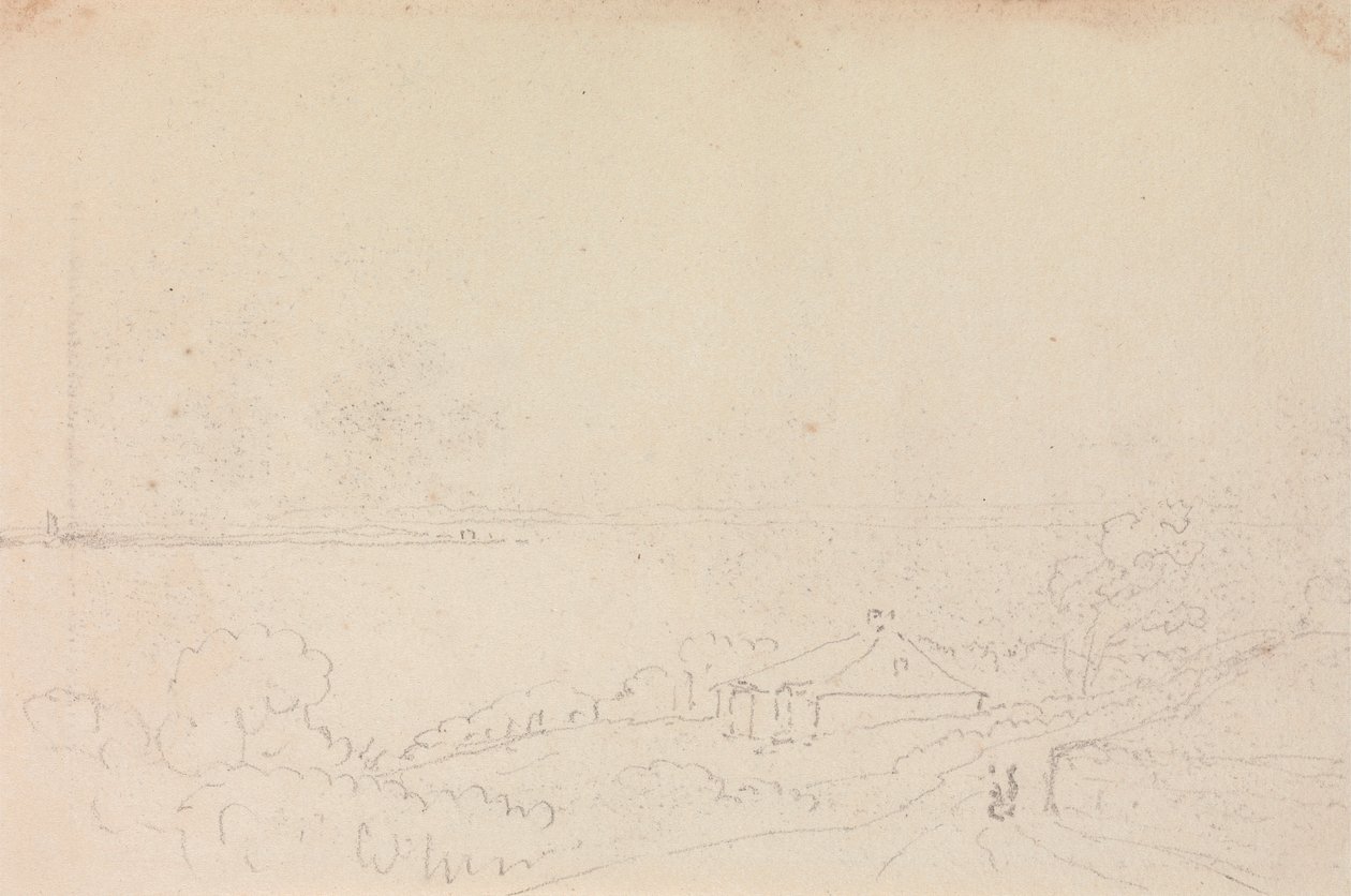 Esboço de uma casa de campo perto da costa de Capt. Thomas Hastings
