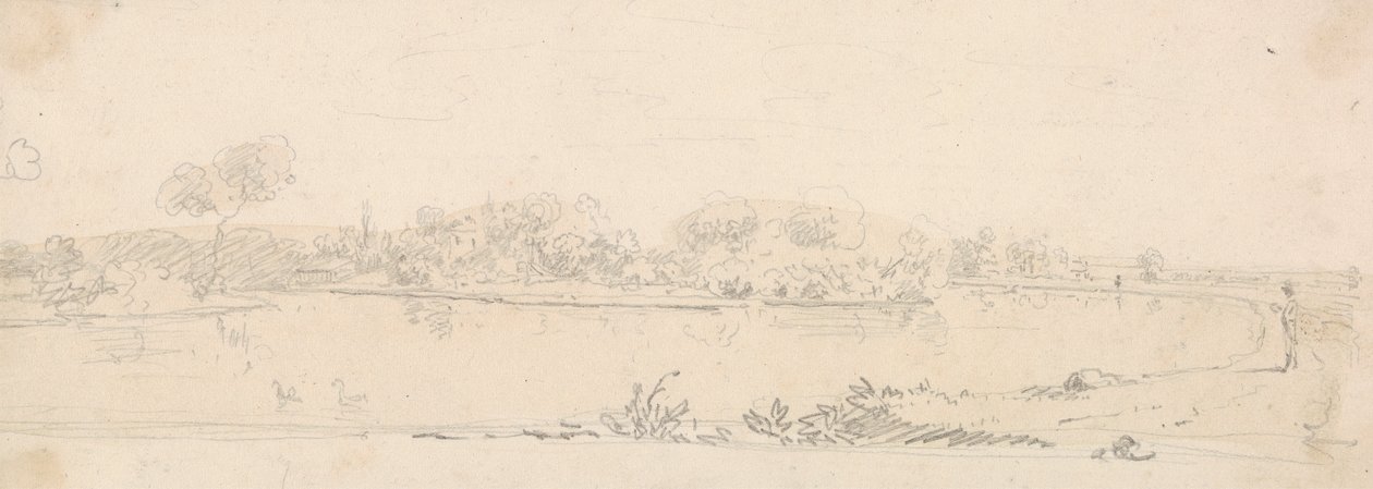 Esboço de uma Paisagem através da Água de Capt. Thomas Hastings