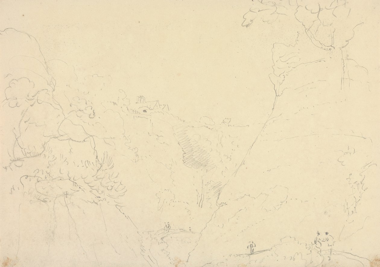 Esboço de uma Estrada numa Ravina de Capt. Thomas Hastings