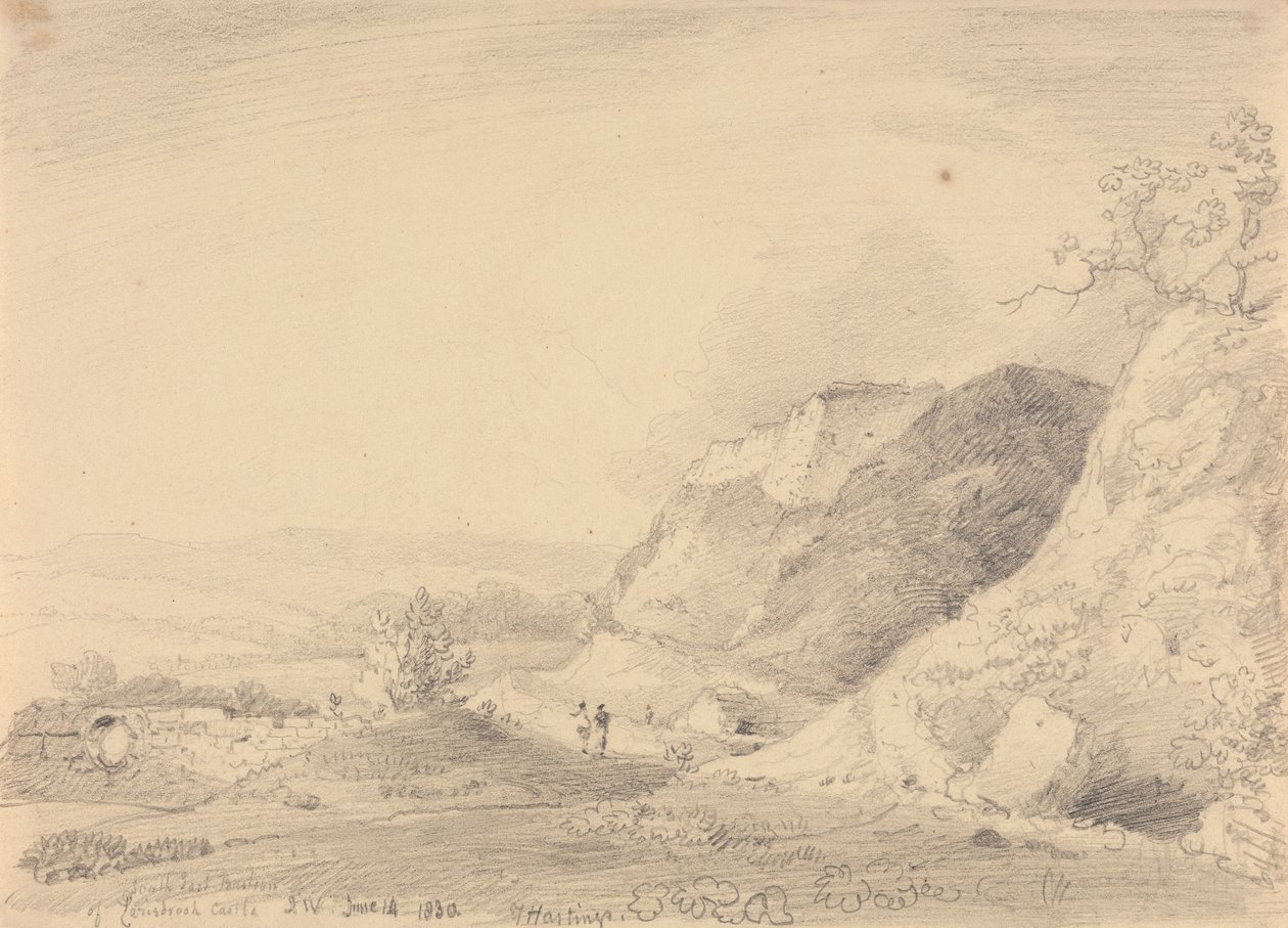 Sudeste do Castelo de Carisbrooke, 14 de Junho de 1830 de Capt. Thomas Hastings