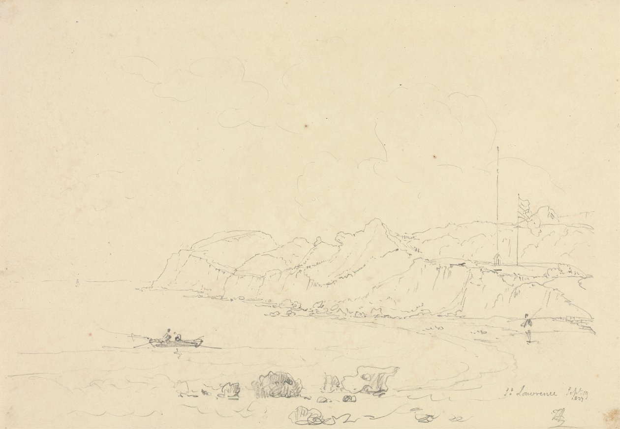 St. Lawrence, Ilha de Wight, 19 de Setembro de 1827 de Capt. Thomas Hastings