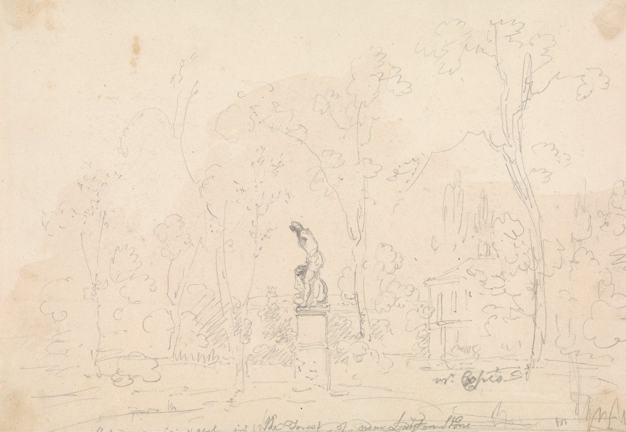 Estátua de Caim e Abel na Floresta perto de Leytonstone de Capt. Thomas Hastings