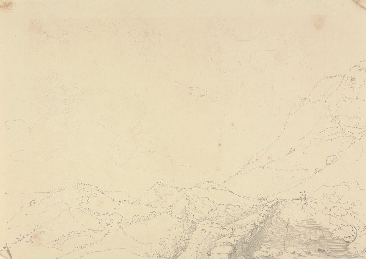O deslizamento de terras sobre Niton, 13 de Agosto de 1829 de Capt. Thomas Hastings