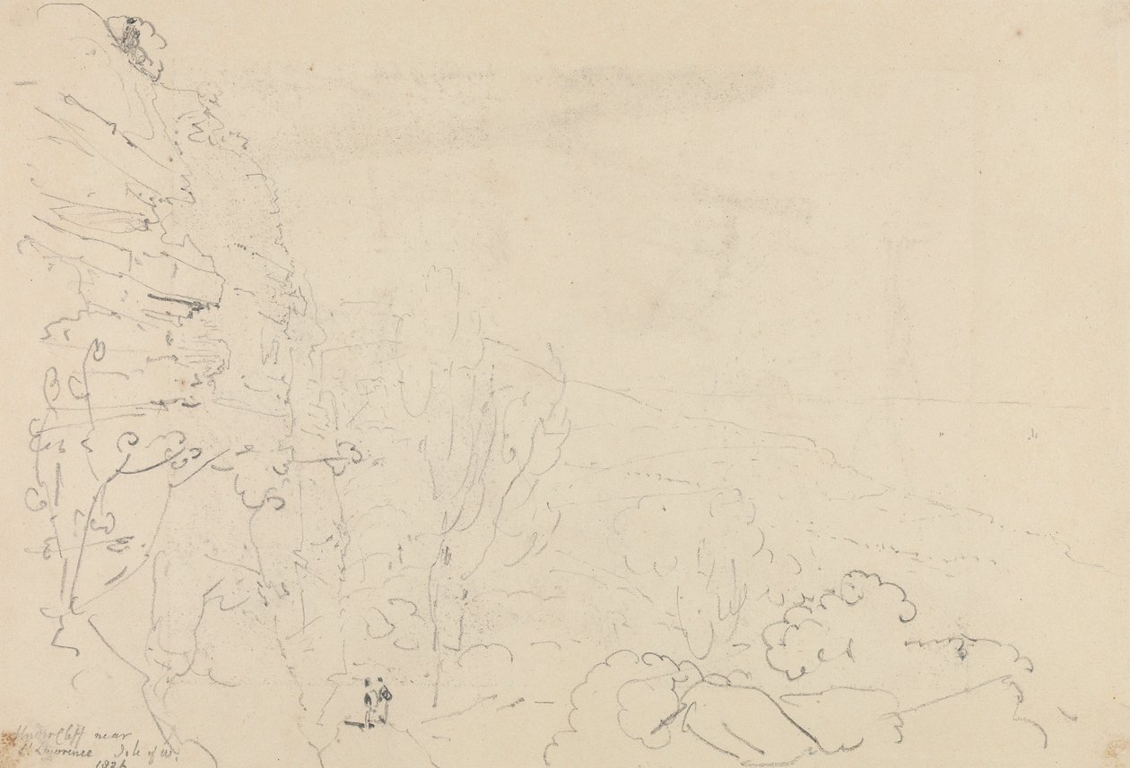 Subcliff perto de Saint Lawrence, Isle of Wight de Capt. Thomas Hastings