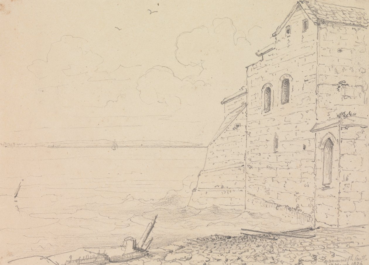 Castelo de Yarmouth, 17 de Março de 1826 de Capt. Thomas Hastings