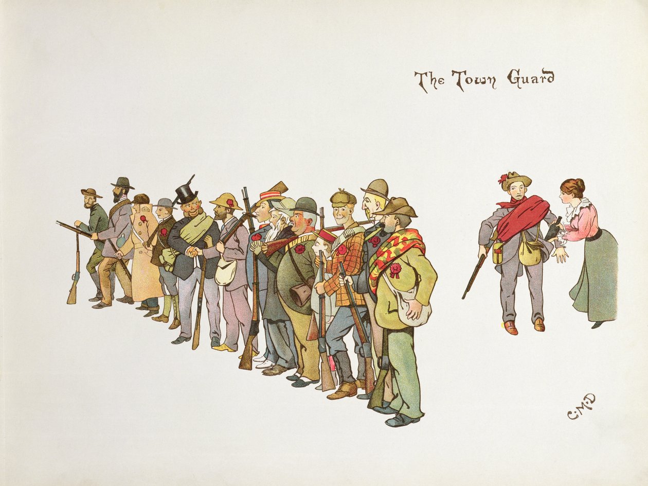 A Guarda da Cidade, de &39;The Leaguer of Ladysmith&39;, 1900 de Captain Clive Dixon