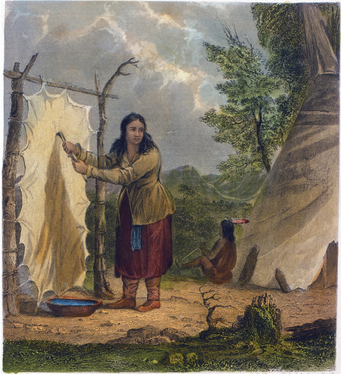 Pele de búfalo, 1853 de Captain Seth Eastman