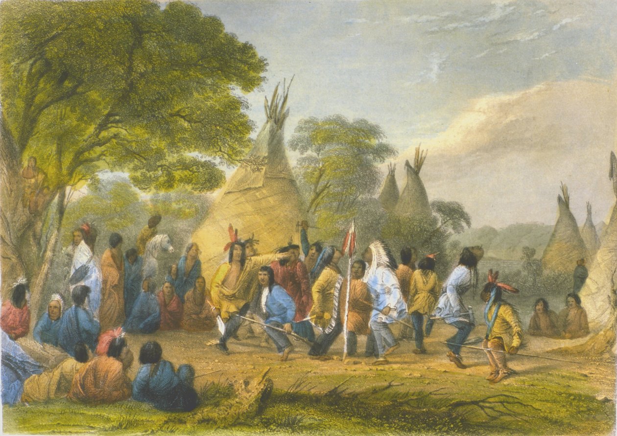 Dog Dance of the Dakotas, 1853 de Captain Seth Eastman