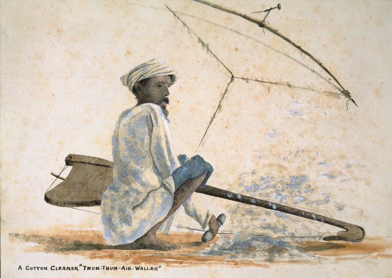 A Cotton Cleaner Thun-Thun-Aie-Wallah, Índia de Captain Cornelius Francis James