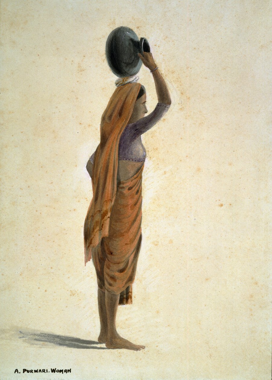 Uma Mulher Purwari, Índia de Captain Cornelius Francis James