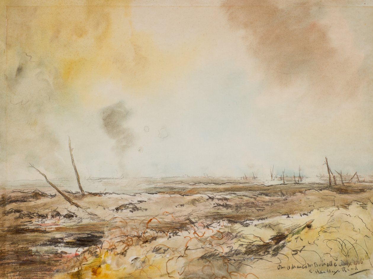Nosso avanço para (La) Boiselle - julho de 1916. de Captain Edward Henry Handley Read