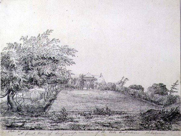 Uma Vista Frontal da Residência de Napoleão I em Longwood na Tarde da Tarde, Santa Helena de Captain G. Rotton