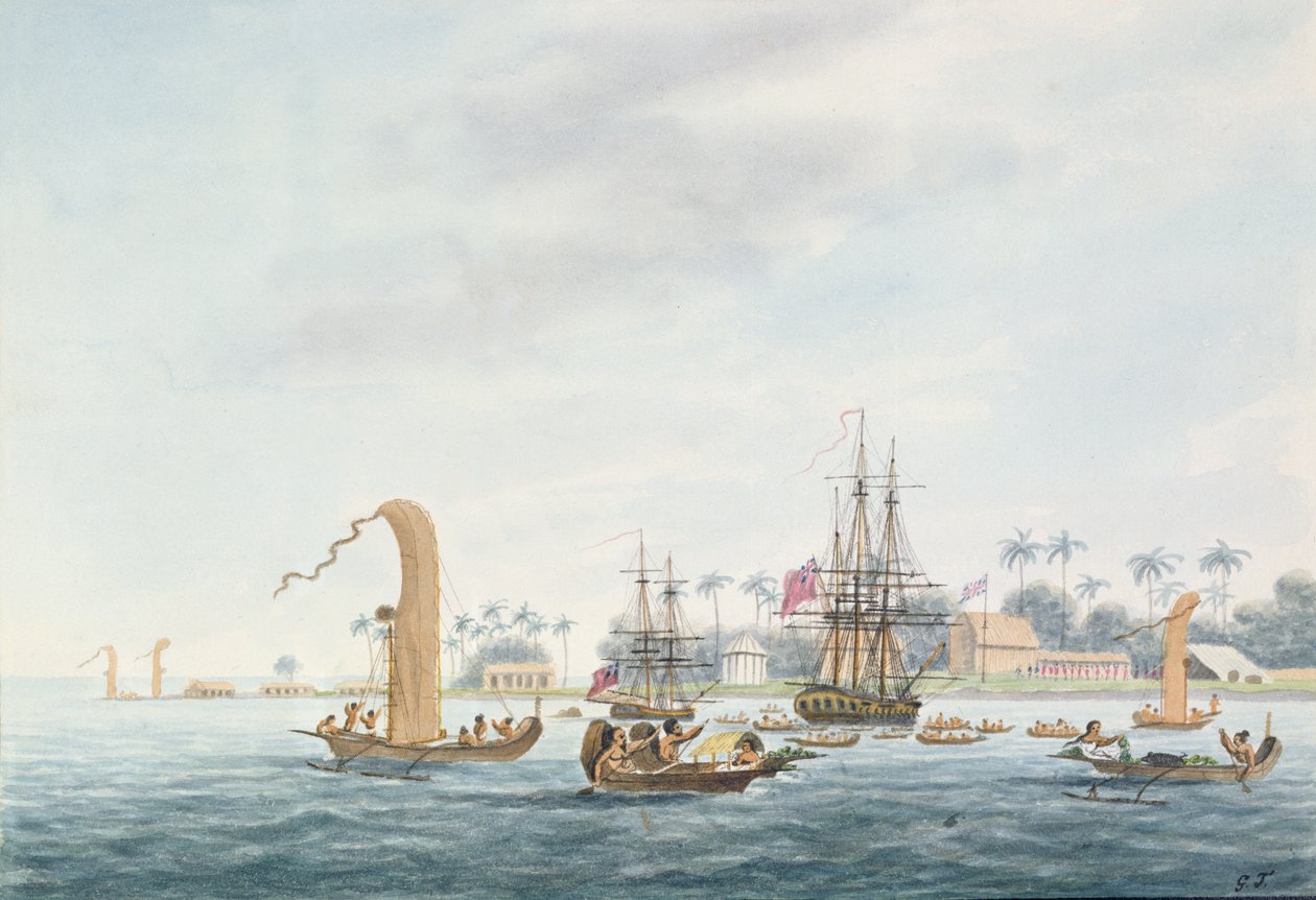 Ponto Venus, Ilha de Otahytey, 1792 de Captain George Tobin