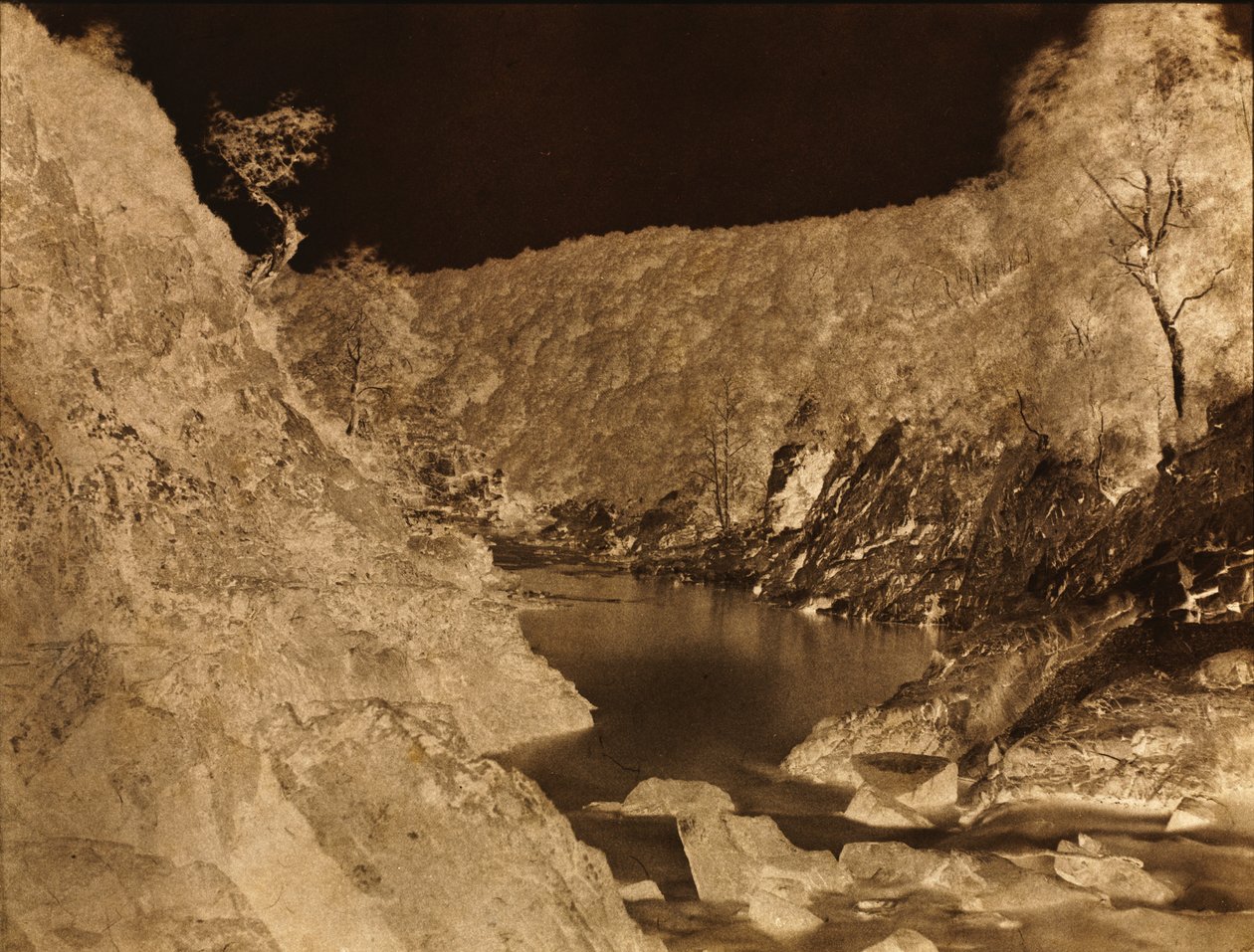 Paisagem fluvial, Escócia de Captain Horatio Ross