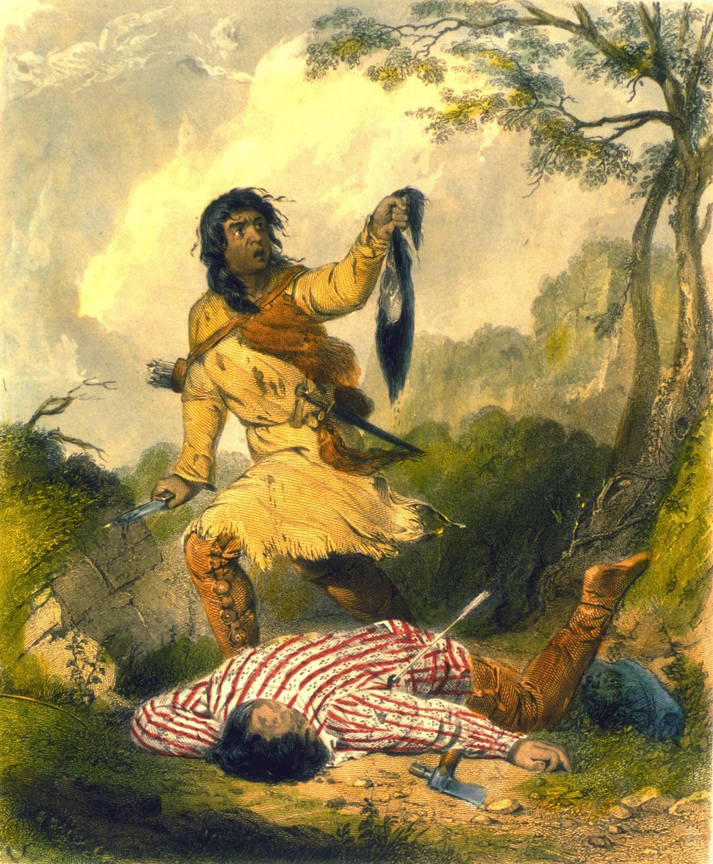 Death Whoop, 1853 (colo lito) de Captain Seth Eastman
