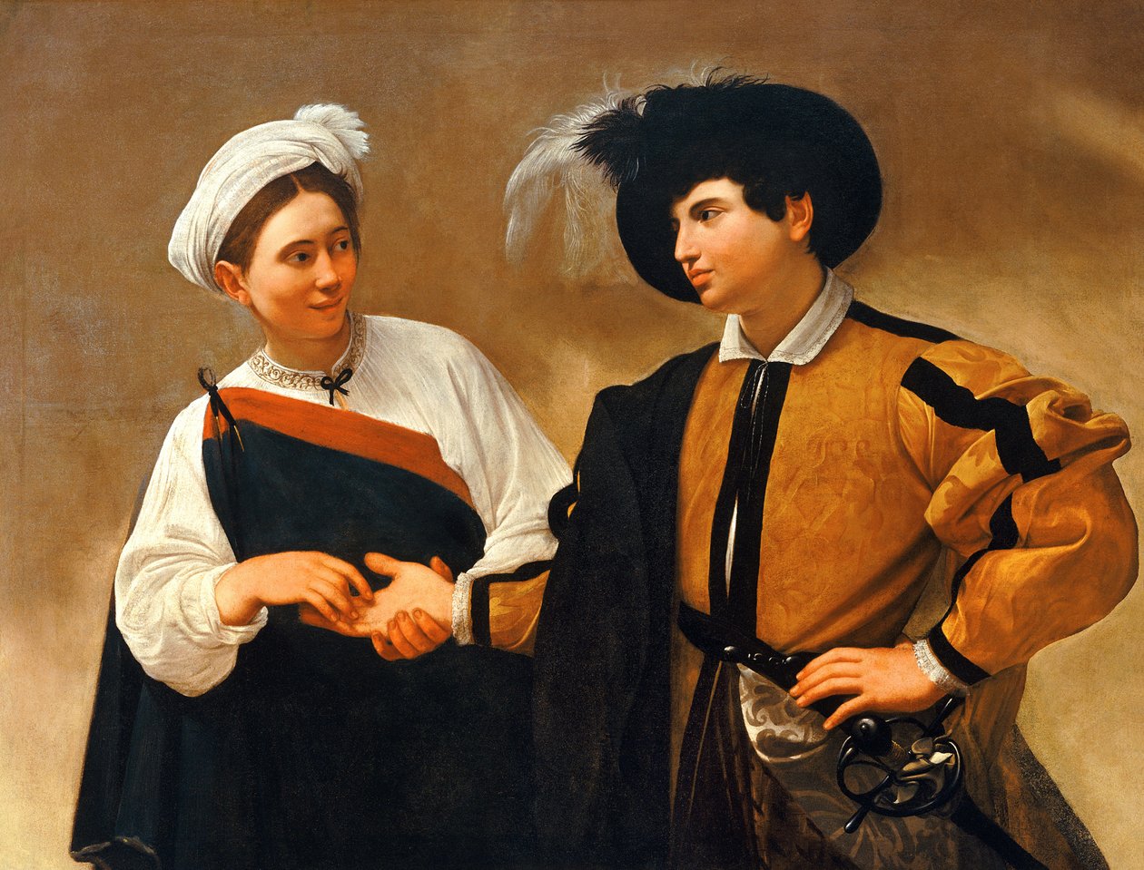 A cartomante de Michelangelo Merisi Caravaggio