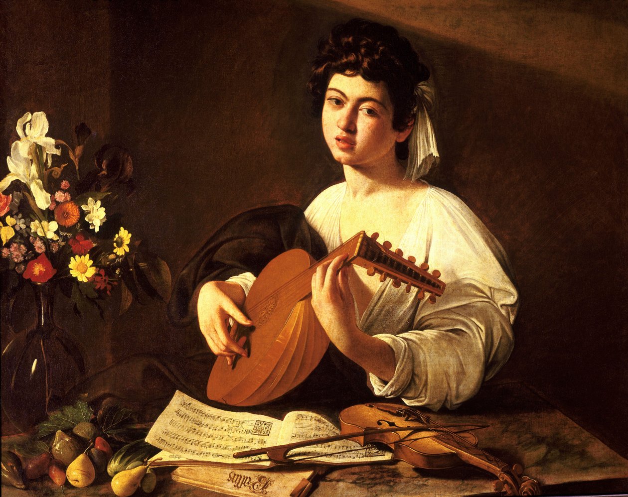 O jogador do alaúde de Michelangelo Merisi Caravaggio