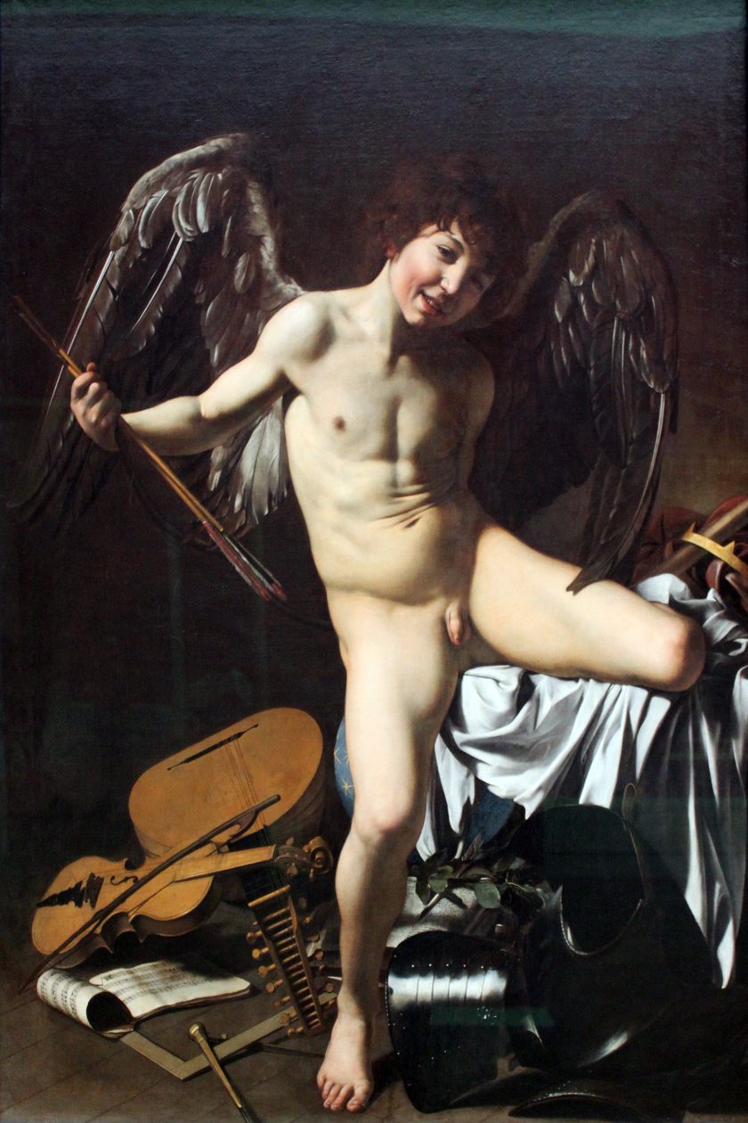 Alemão: Amor als Sieger Amor Vincit Omnia de Caravaggio