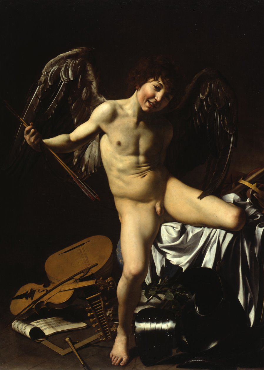 Alemão: Amor als Sieger Amor Vincit Omnia de Caravaggio
