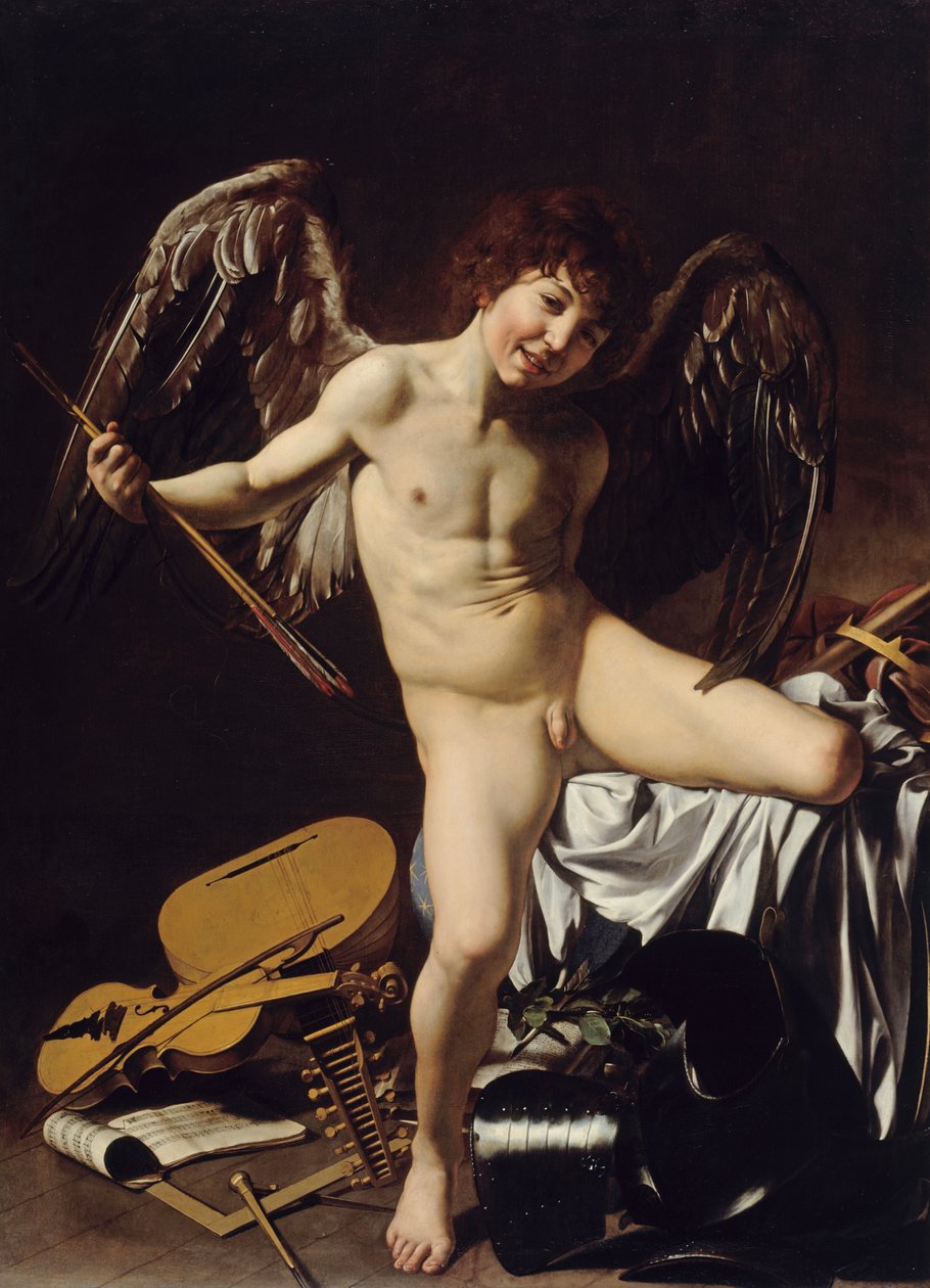 Alemão: Amor als Sieger Amor Vincit Omnia de Caravaggio