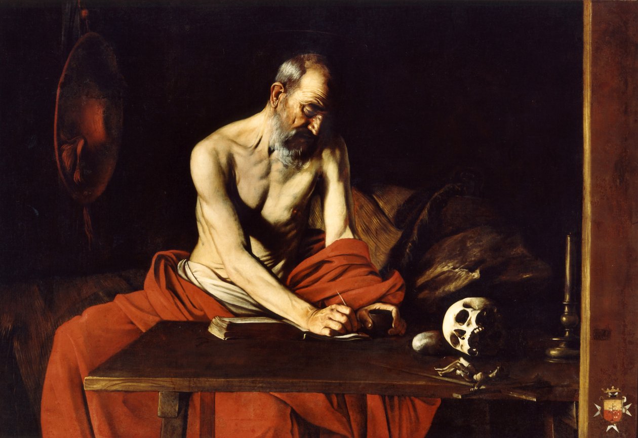 Escrita de São Jerónimo de Caravaggio