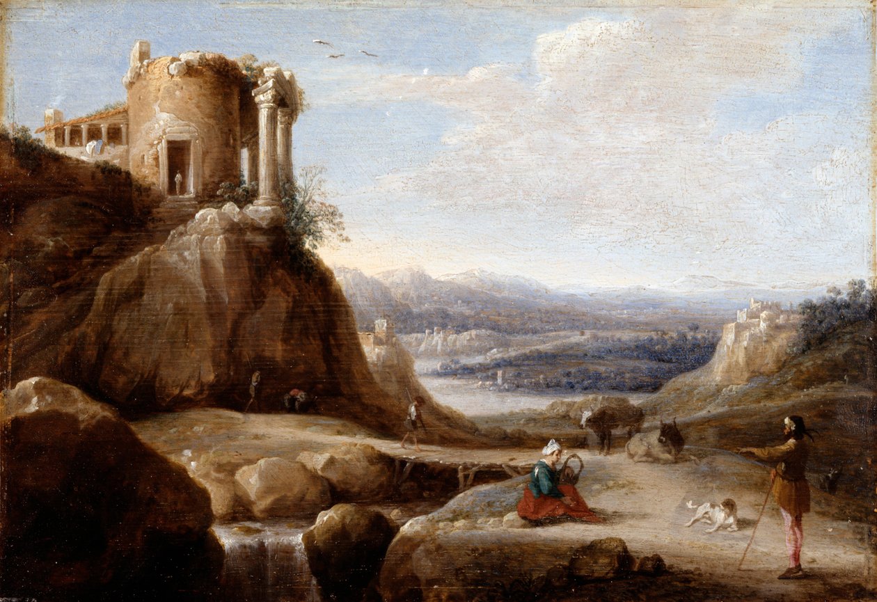 Um templo arruinado de Carel Cornelisz De Hooch