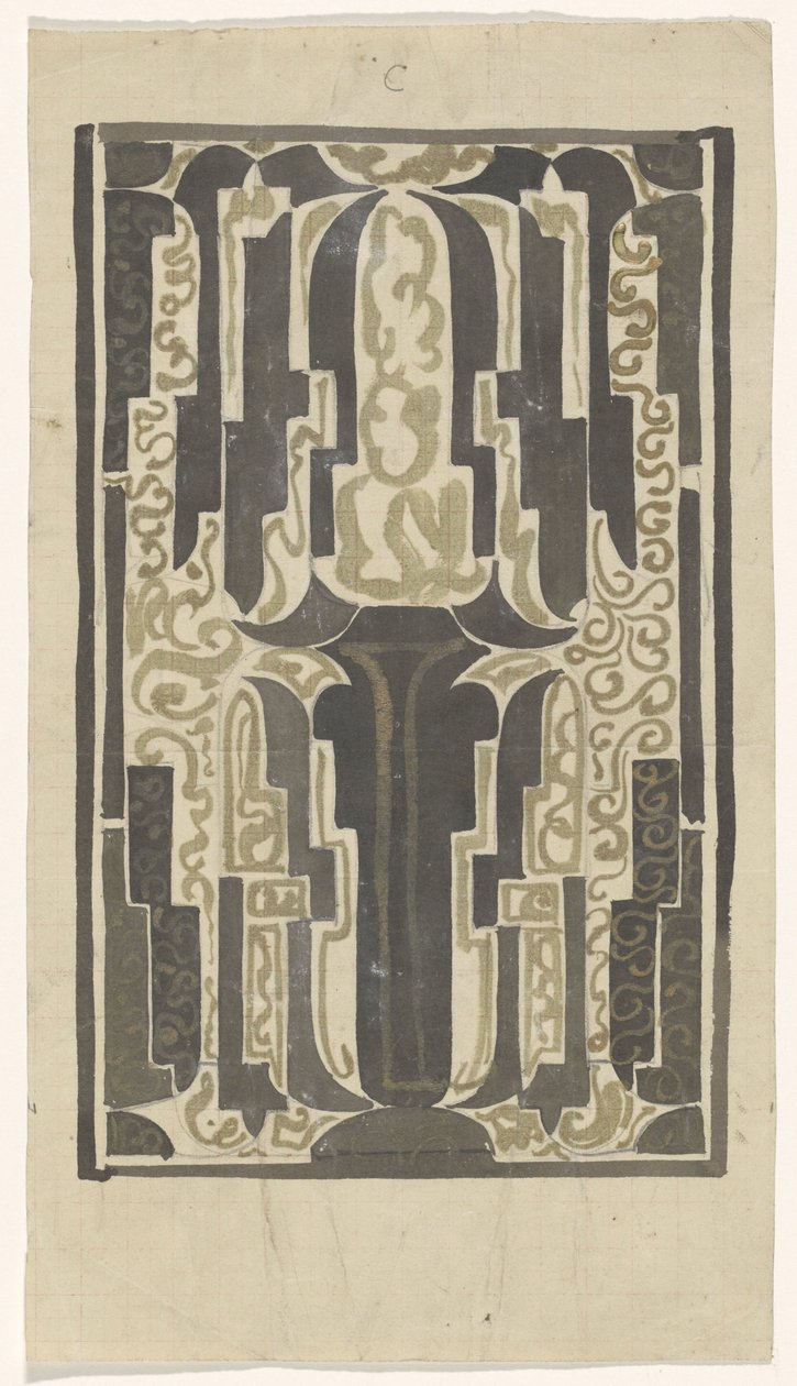 Projeto decorativo de Carel Adolph Lion Cachet