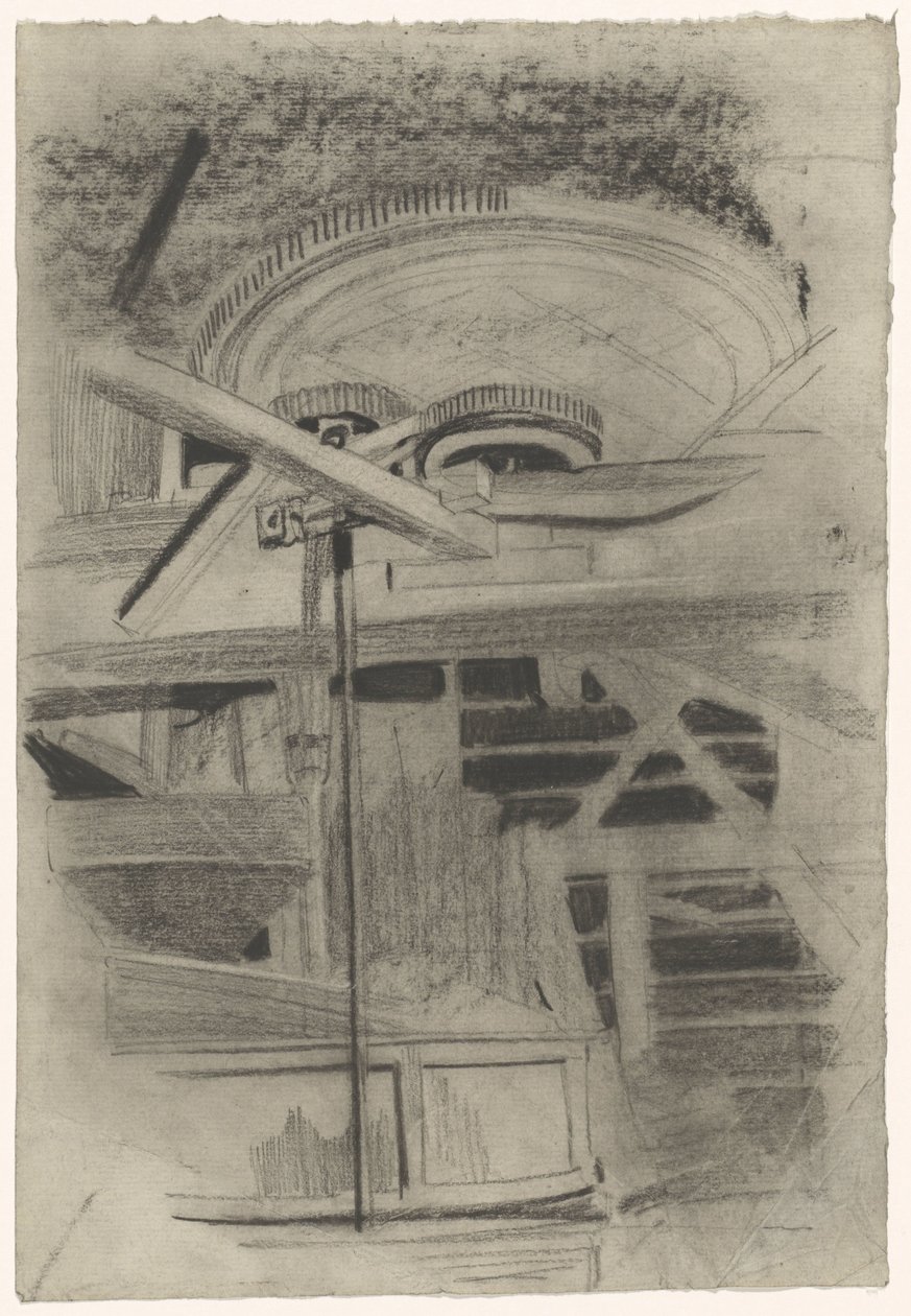 Parte de uma máquina com três velocidades de Carel Adolph Lion Cachet