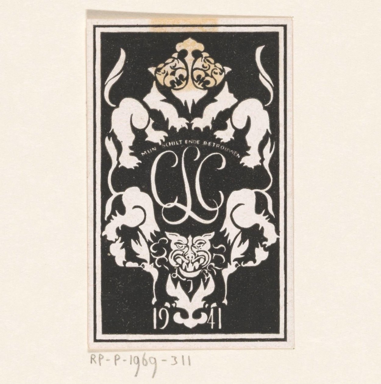 Ex libris van Carel Lion Cachet de Carel Adolph Lion Cachet