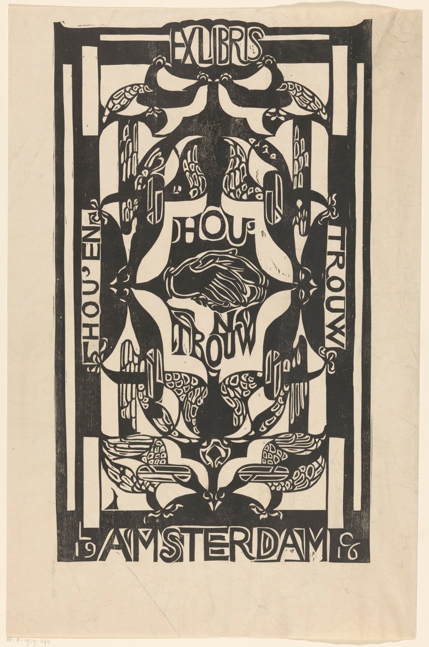 Ex libris da associação Hou