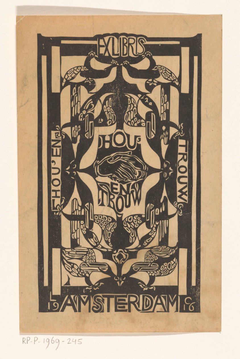 Ex libris da associação Hou