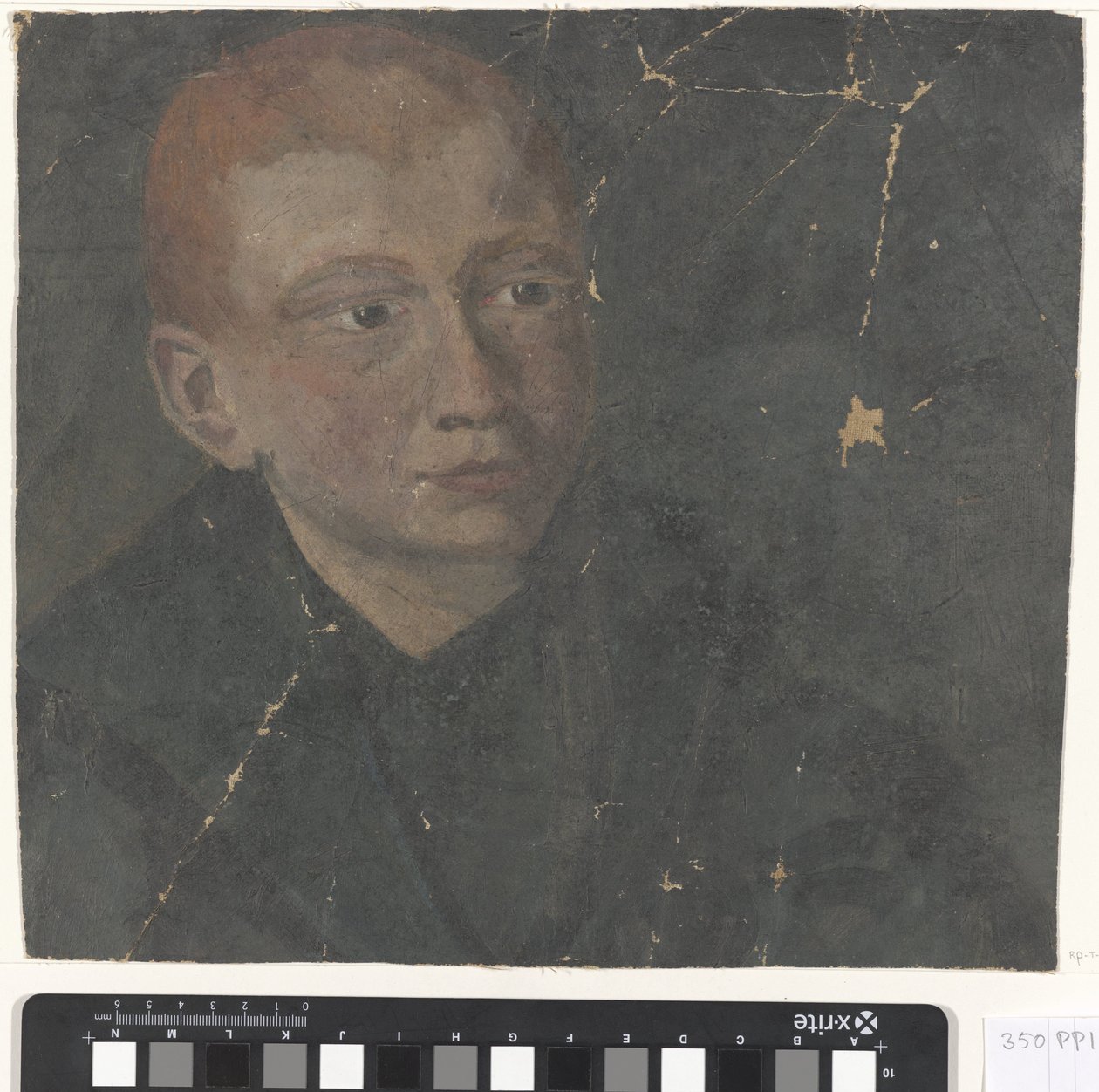 Cabeça de menino com cabelo vermelho de Carel Adolph Lion Cachet