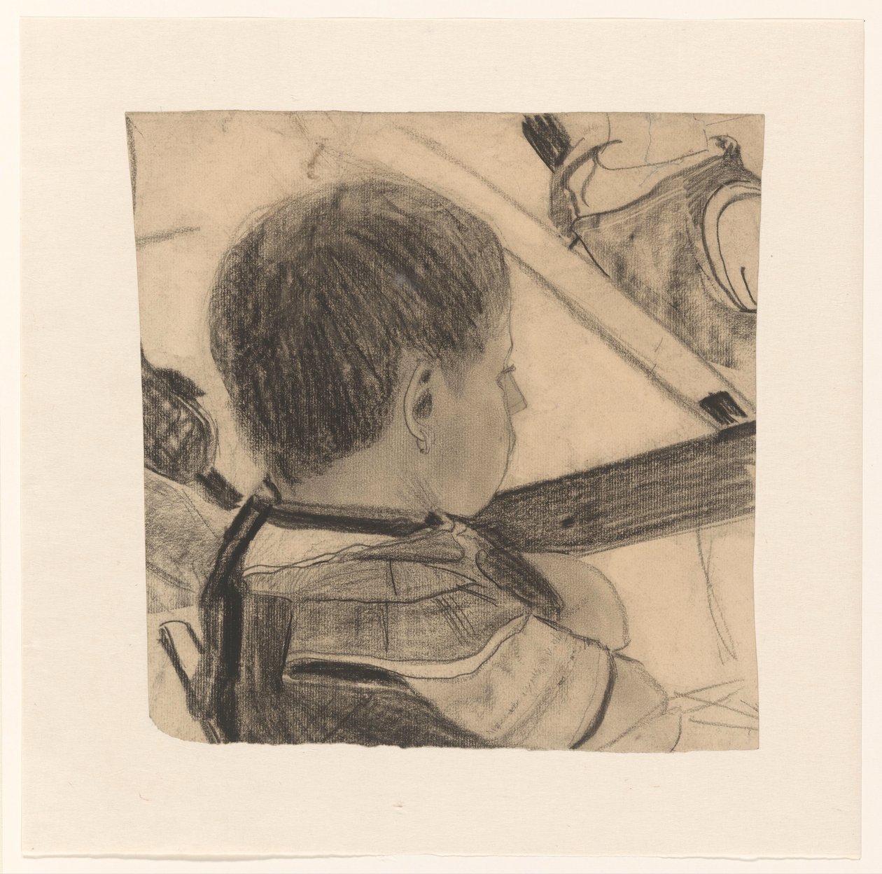 Aluno, visto de trás diagonalmente de Carel Adolph Lion Cachet