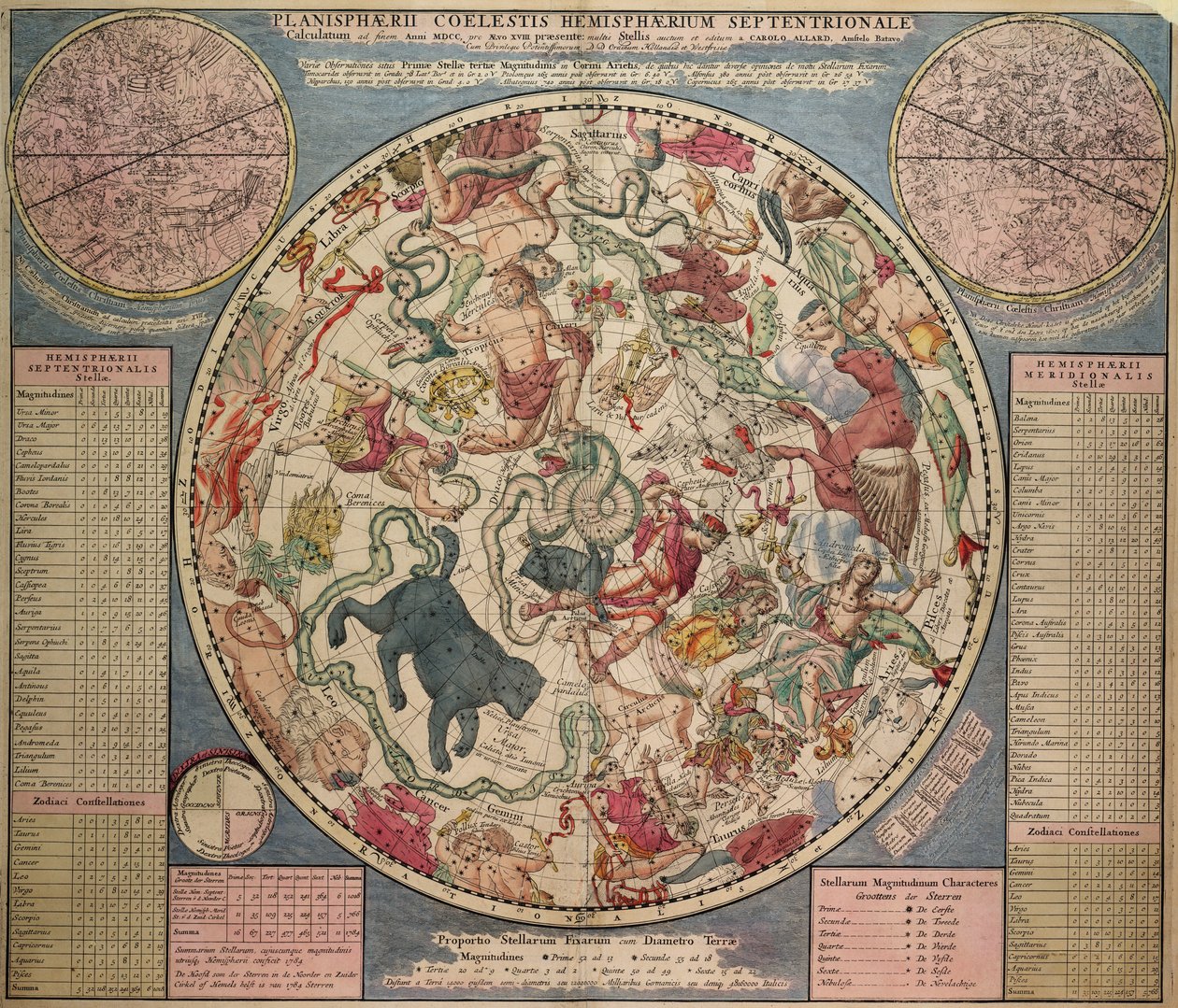 "Planesphaerii Coelestis Hemisphaerium Septentrionale" (Planesphaerii Coelestis Hemisphaerium Septentrionale) de Carel Allard