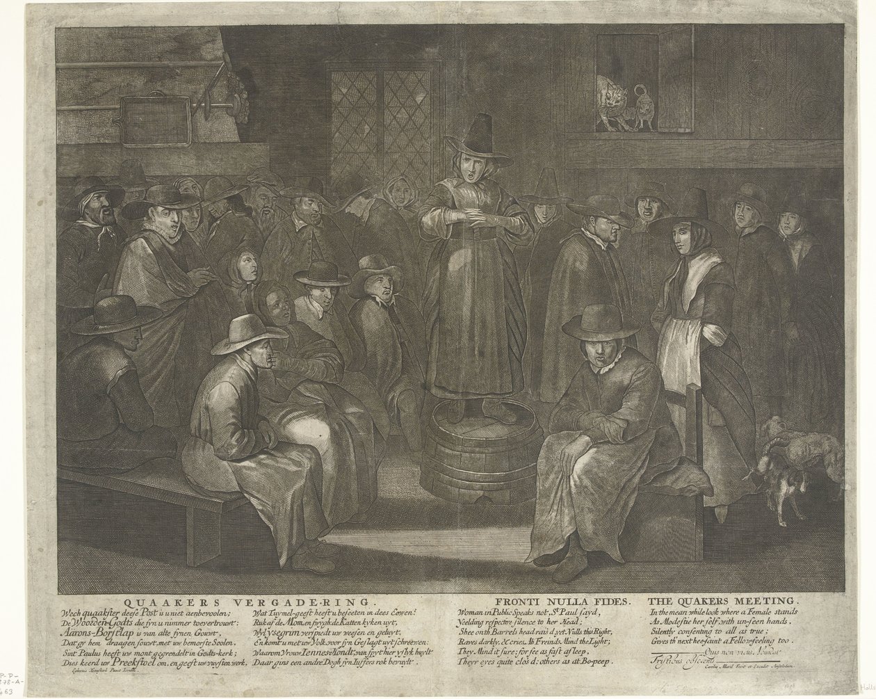 Quaakersvergadering
Quaakers Vergadering. Fronti Nulla Fides. O Encontro de Quakers. (título sobre o objecto) de Carel Allard