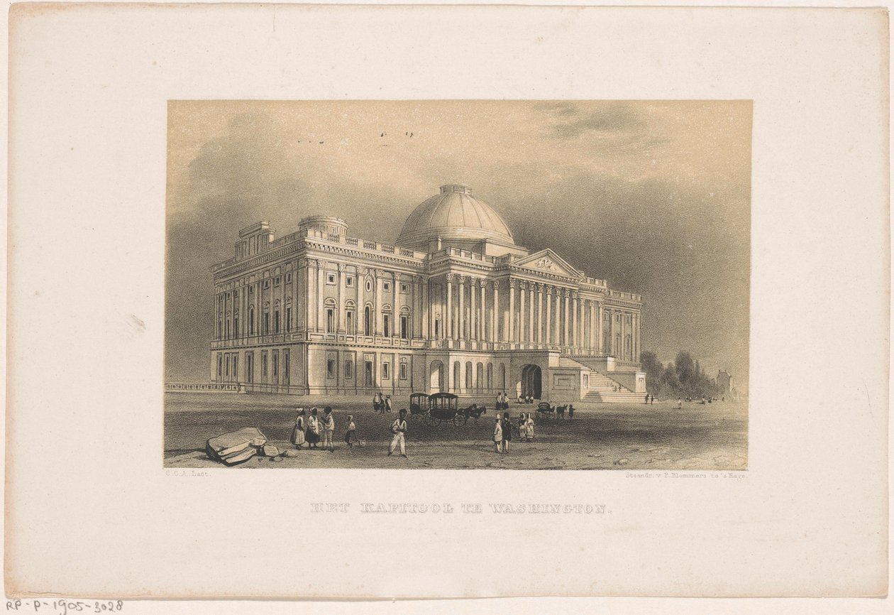 Capitool em Washington
Het Kapitool te Washington (título sobre o objecto) de Carel Christiaan Antony Last