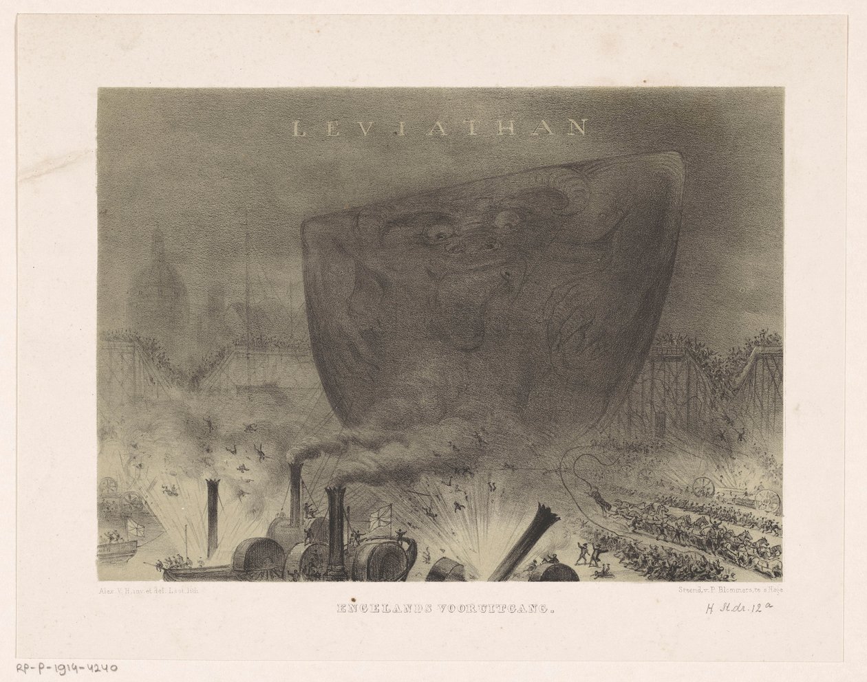 Leviatã
Progresso do Leviatã Inglaterra (título sobre o objecto) de Carel Christiaan Antony Last
