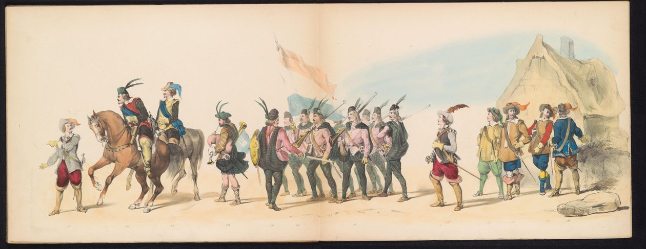Mascarada dos estudantes de Leiden, 1850 (placa 11)
Intogt de Frederik Hendrik em 