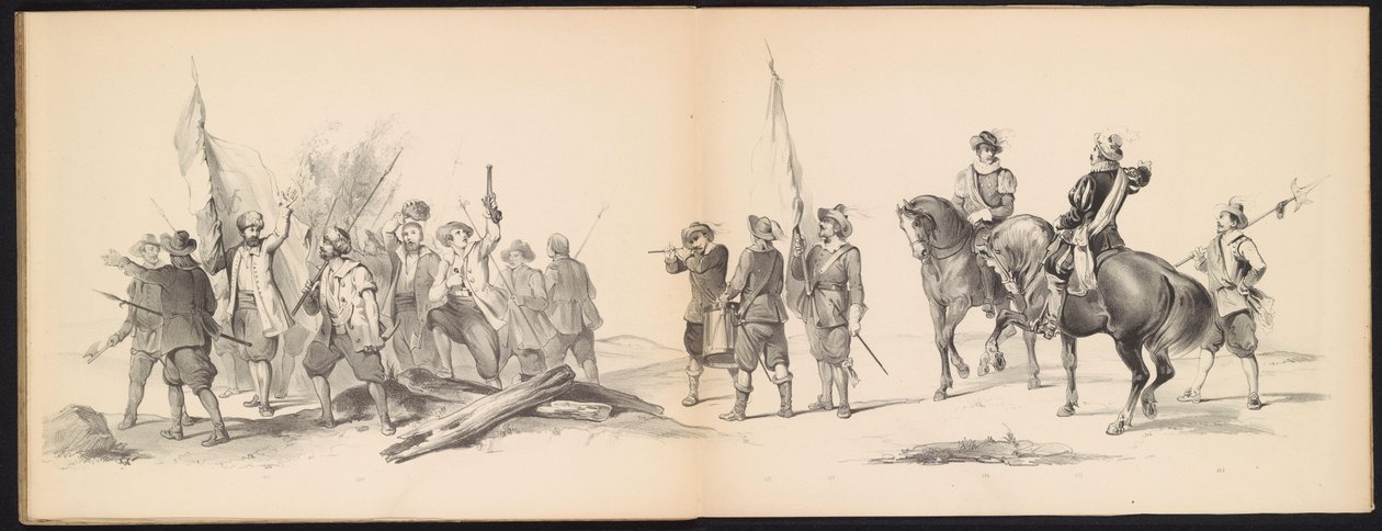 Mascarada dos estudantes de Leiden, 1850 (placa 12)
Intogt de Frederik Hendrik em 
