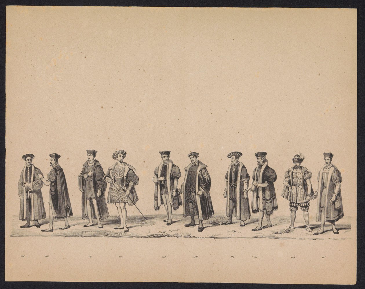 Mascarada dos estudantes de Utrecht, 1846 (placa 19)
Ilustração do desfile, representando o in-tour de Philips II, Príncipe de Espanha, em Utrecht, a 3 de Outubro de 1549, realizado a 17 de Junho de 1846, por S. H. Estudantes de Utrecht de Carel Christiaan Antony Last