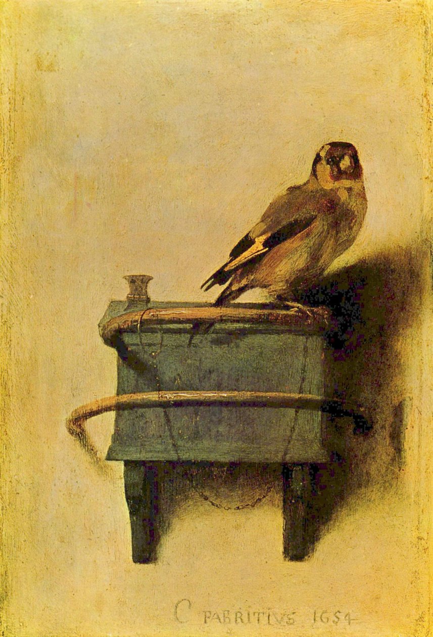 Árabe:  O pintassilgo. de Carel Fabritius