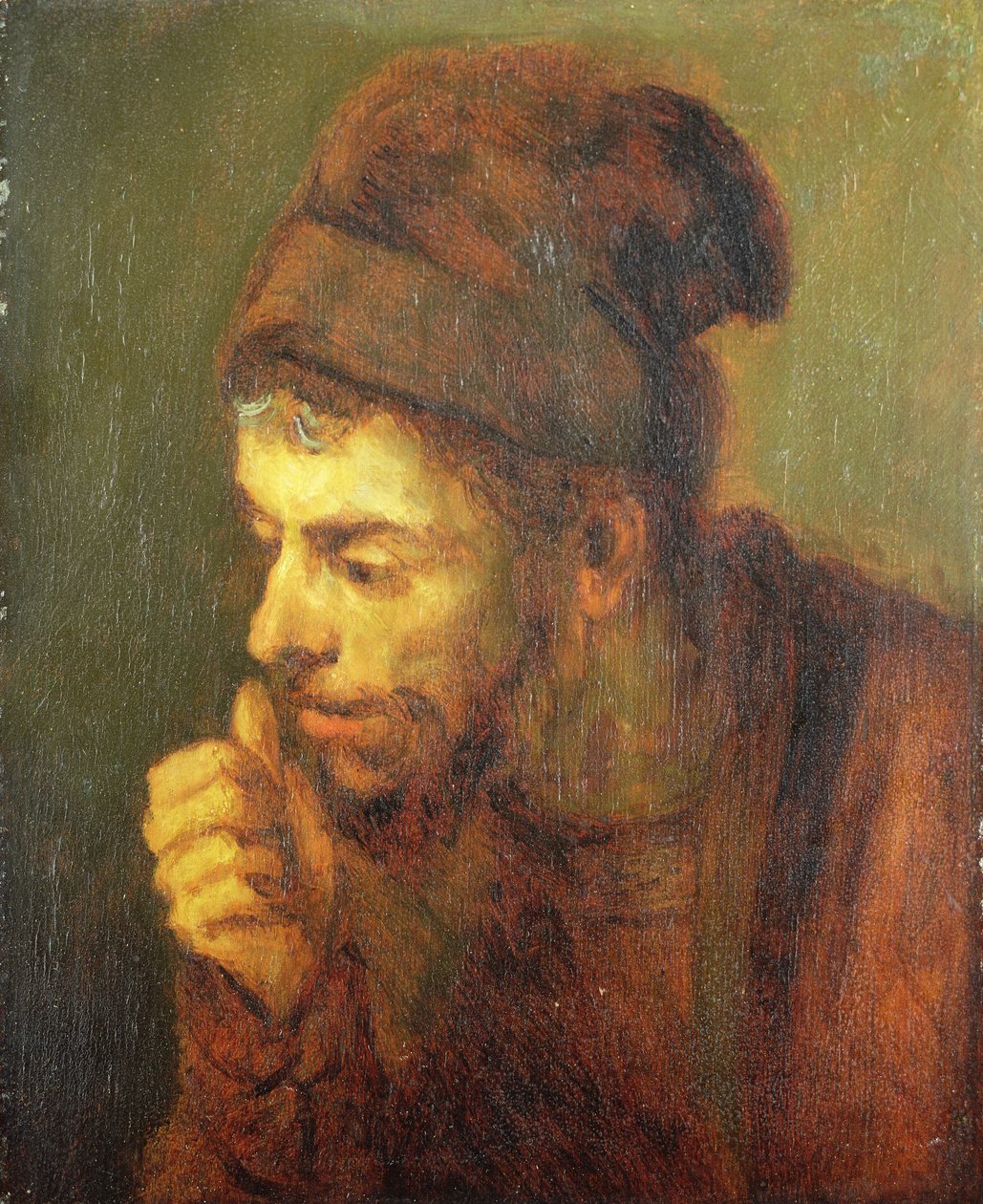 Cabeça de homem (óleo sobre tela) de Carel Fabritius