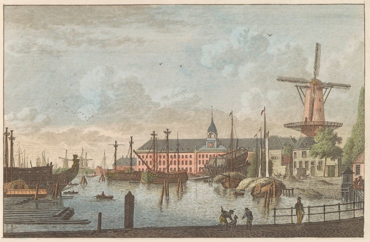 Armazém do Almirantado Roterdão, c. 1790
Admiralty Warehouse in Rotterdam / Les magasins de L