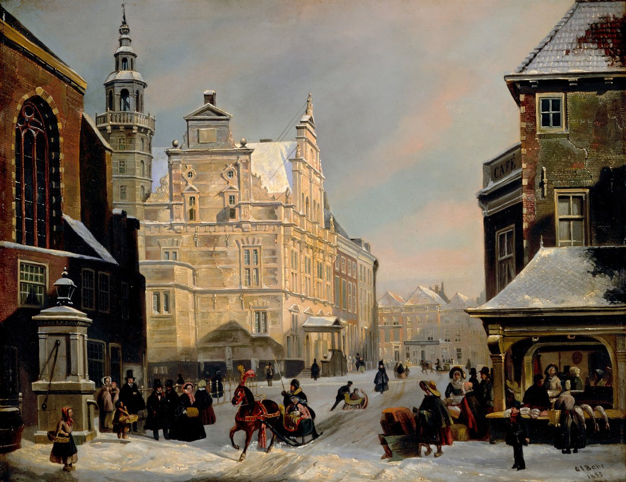 Câmara Municipal, Haia, 1853. de Carel Jacobus Behr