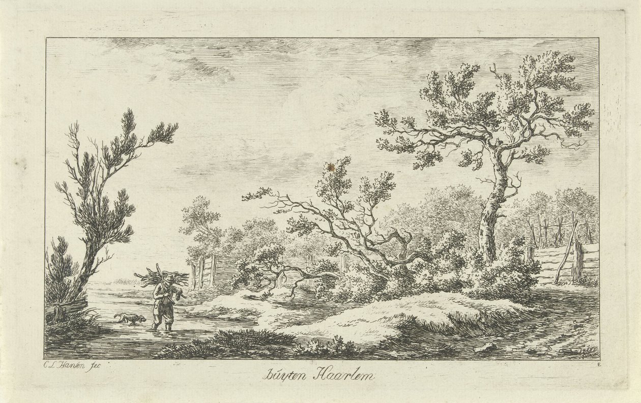 Lenhador
Buyten Haarlem (título sobre o objecto)
Landscapes (a-f) (título da série) de Carel Lodewijk Hansen