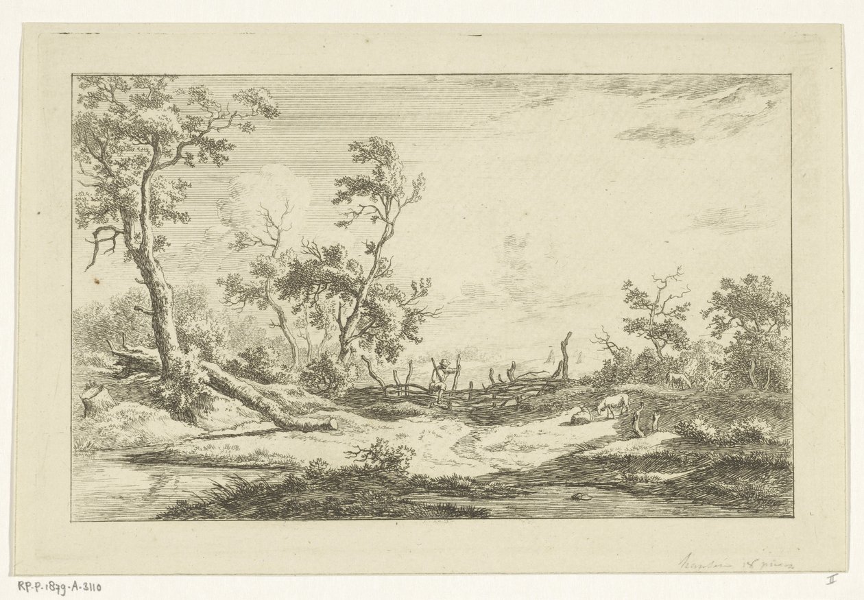 Caçador numa paisagem
Landscapes (A-F) (título da série) de Carel Lodewijk Hansen