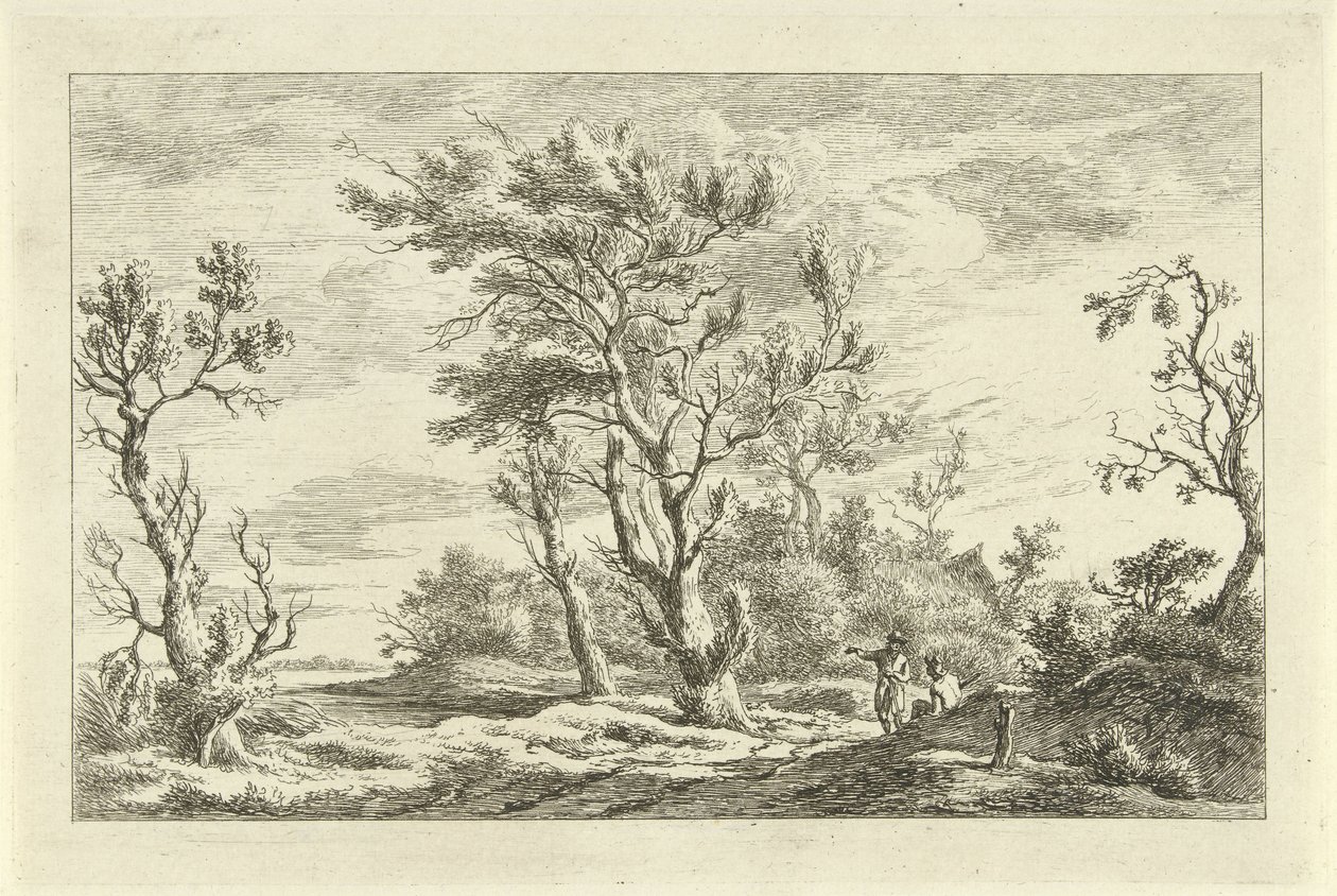 Viajantes numa paisagem
Landscapes (A-F) (título da série) de Carel Lodewijk Hansen