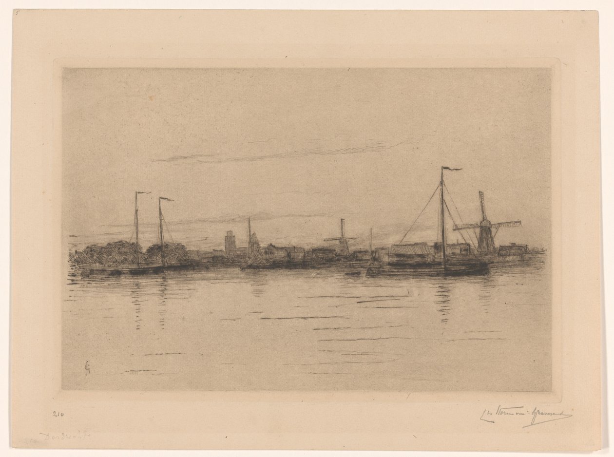 Vista de Dordrecht de Carel Nicolaas Storm van 